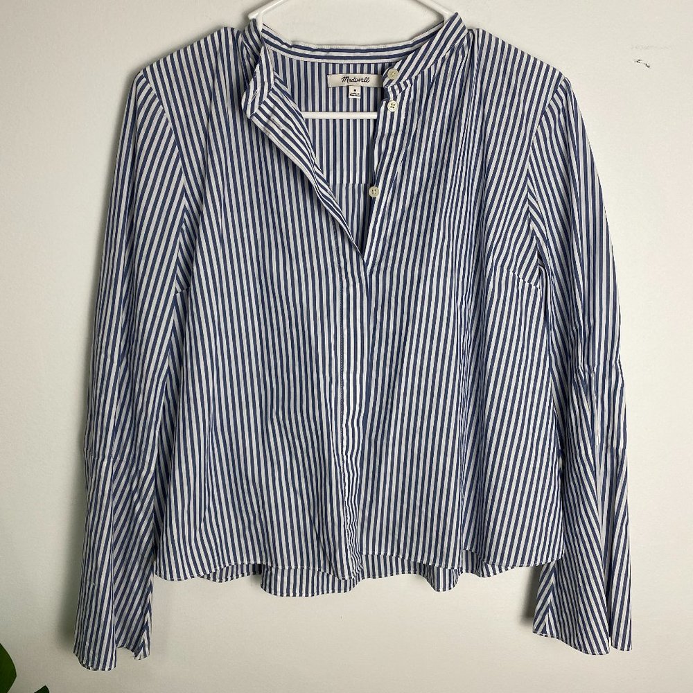 Madewell Pinstriped longsleeve shirt size M
